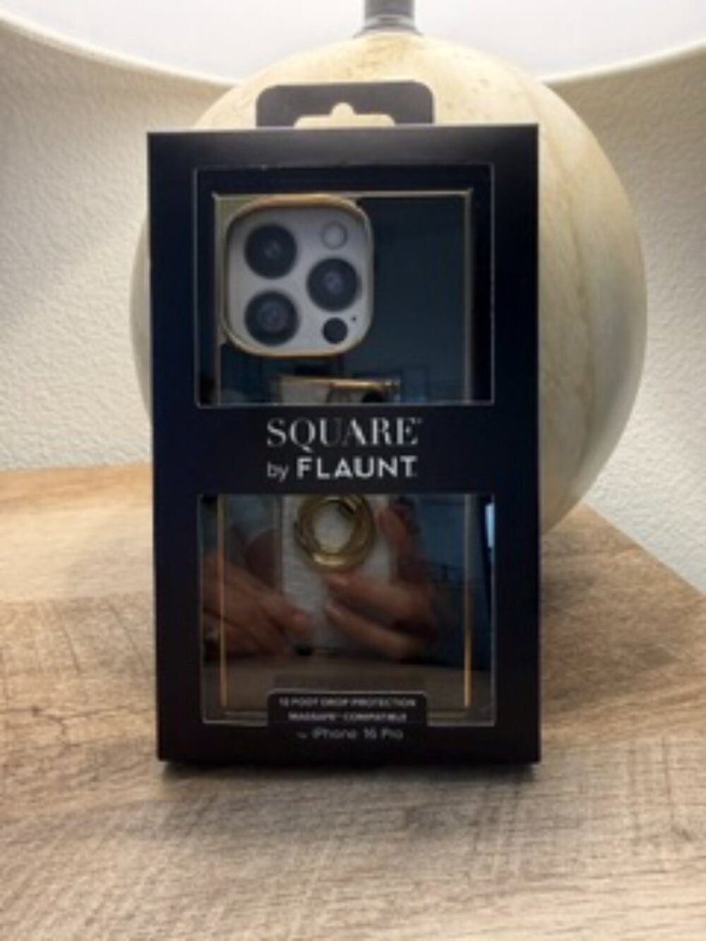 FLAUNT Elite Collection - SQUARE® Gilded Onyx iPhone Case